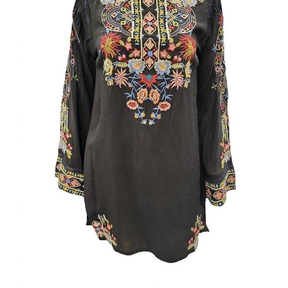 NEW JOHNNY WAS women's sypress blouse in black
